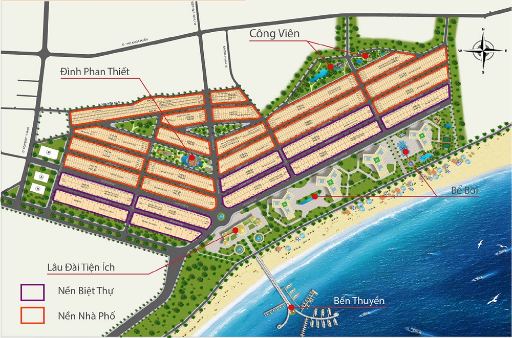 Đẩy nhanh dự án đất nền ocean dunes tại thành phố phan thiết tỉnh Bình Thuận với hơn 100 lô đất nền còn lại trong dự án.
